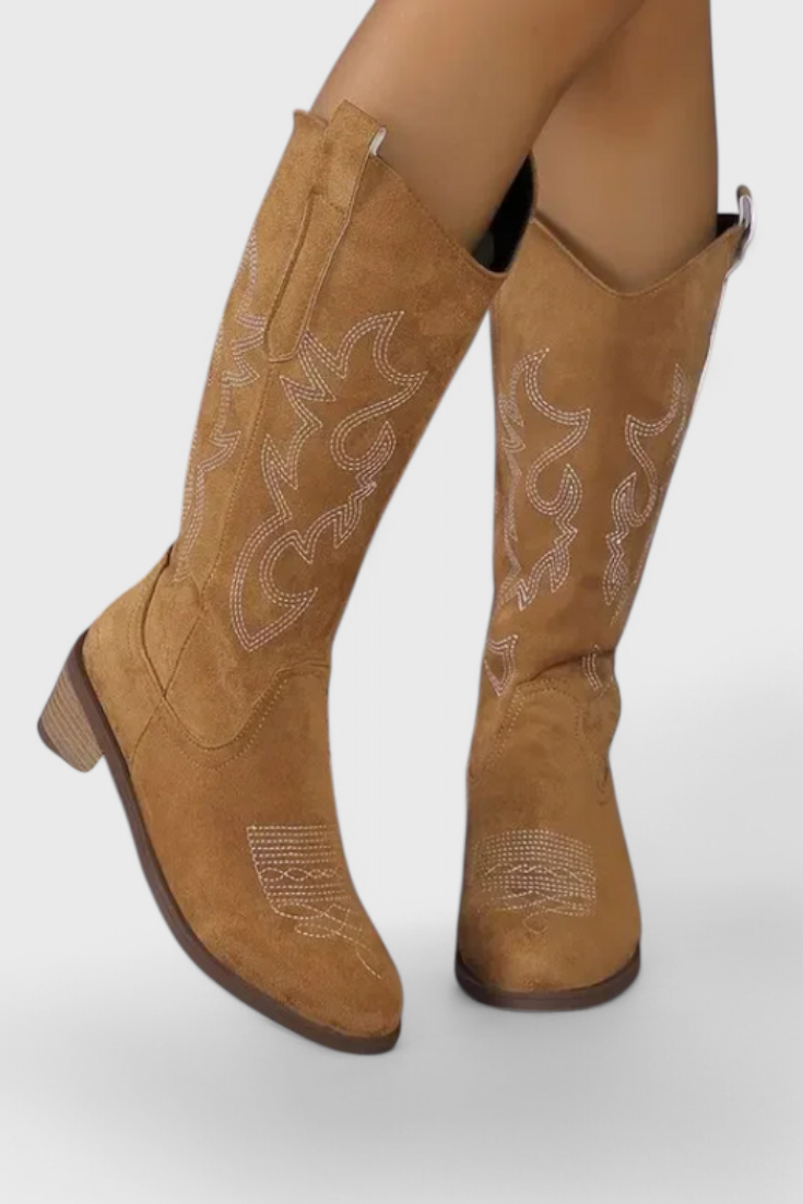 Elsa - Botas Vaqueras Western de Ante