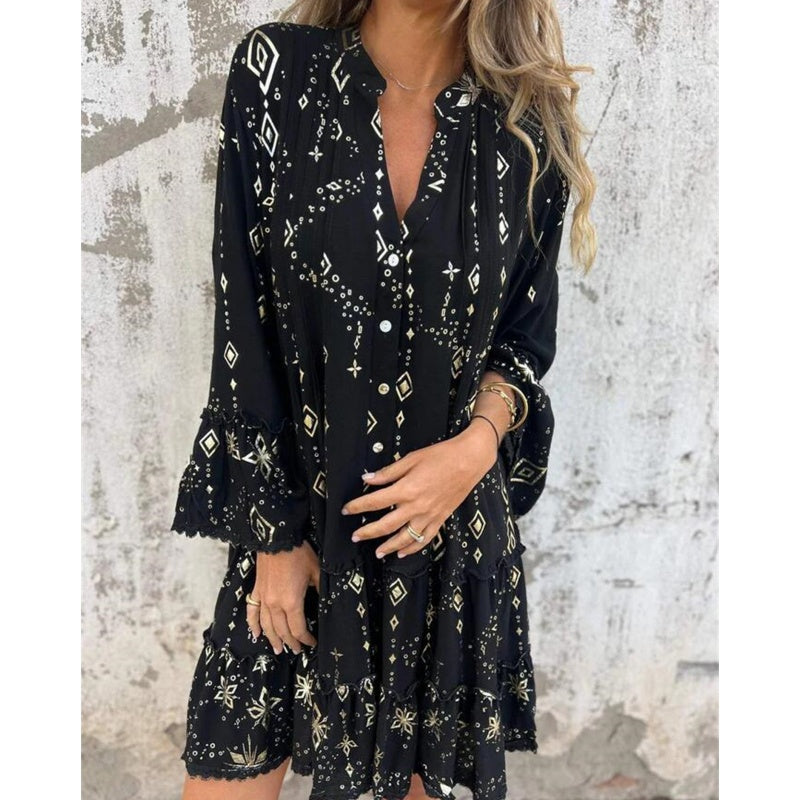 Marieke - Vestido elegante con mangas farol