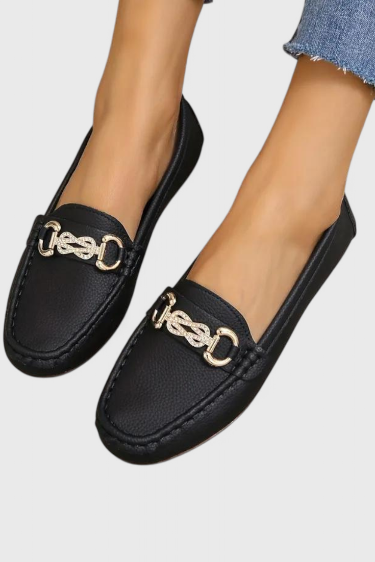 Odette - Mocasines Clásicos de Cuero