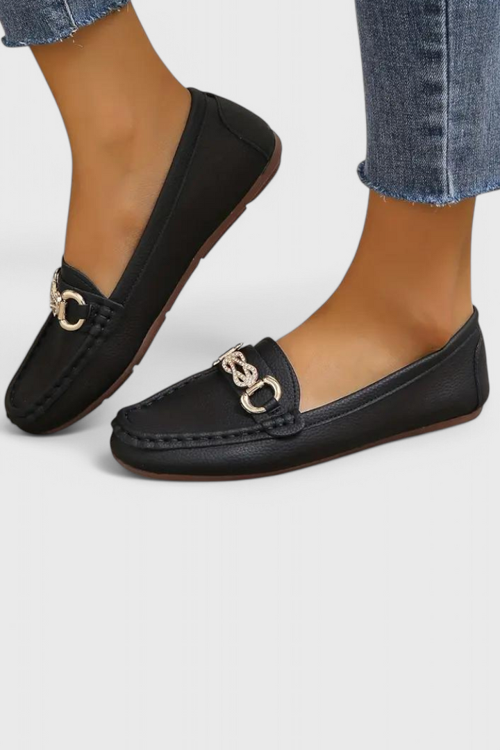 Odette - Mocasines Clásicos de Cuero