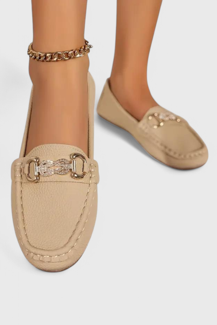 Odette - Mocasines Clásicos de Cuero