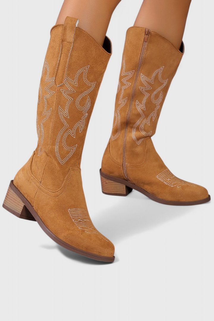 Elsa - Botas Vaqueras Western de Ante