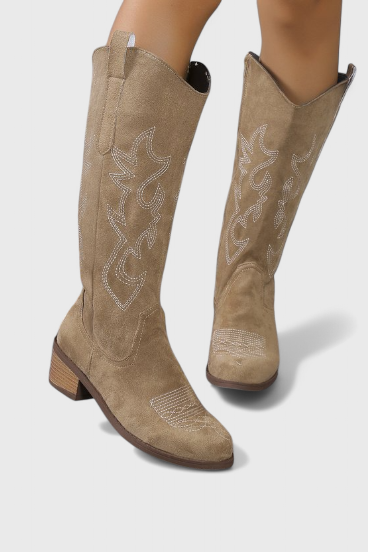 Elsa - Botas Vaqueras Western de Ante
