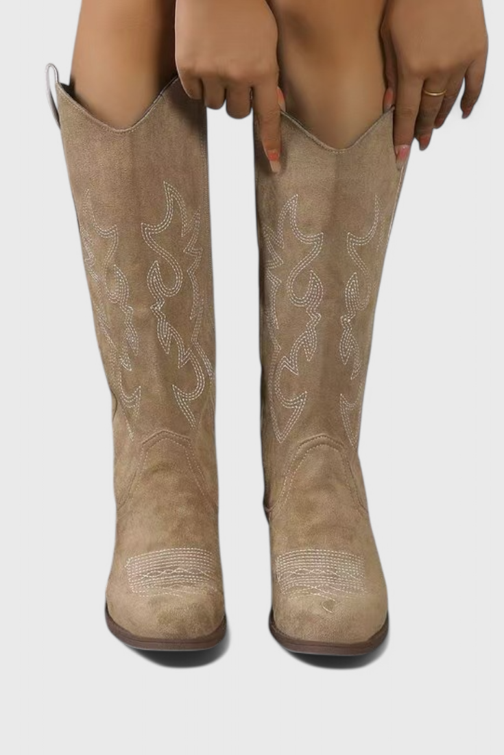 Elsa - Botas Vaqueras Western de Ante