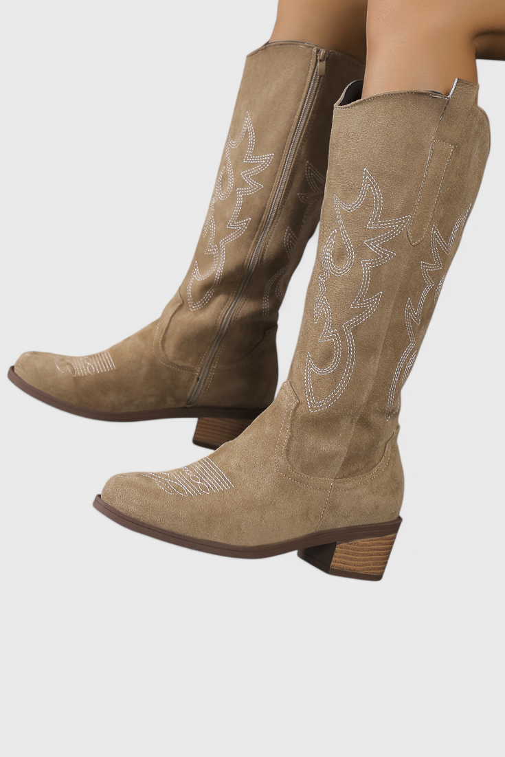 Elsa - Botas Vaqueras Western de Ante
