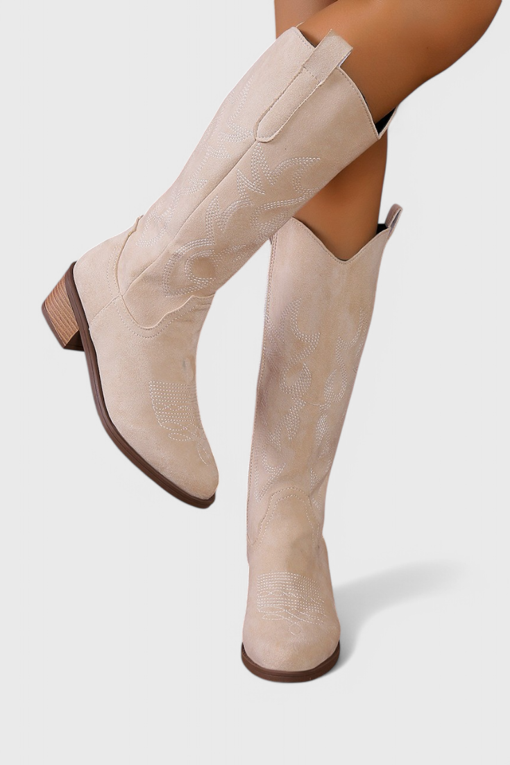 Elsa - Botas Vaqueras Western de Ante
