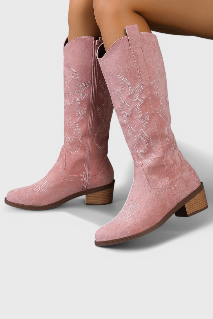 Elsa - Botas Vaqueras Western de Ante