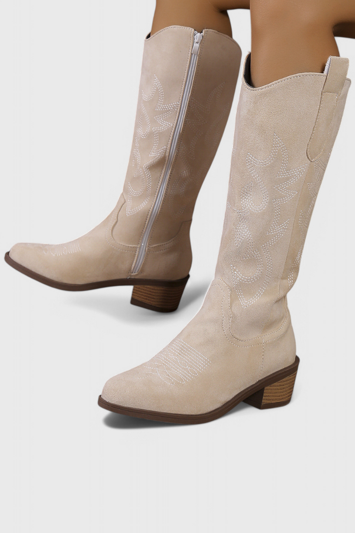 Elsa - Botas Vaqueras Western de Ante