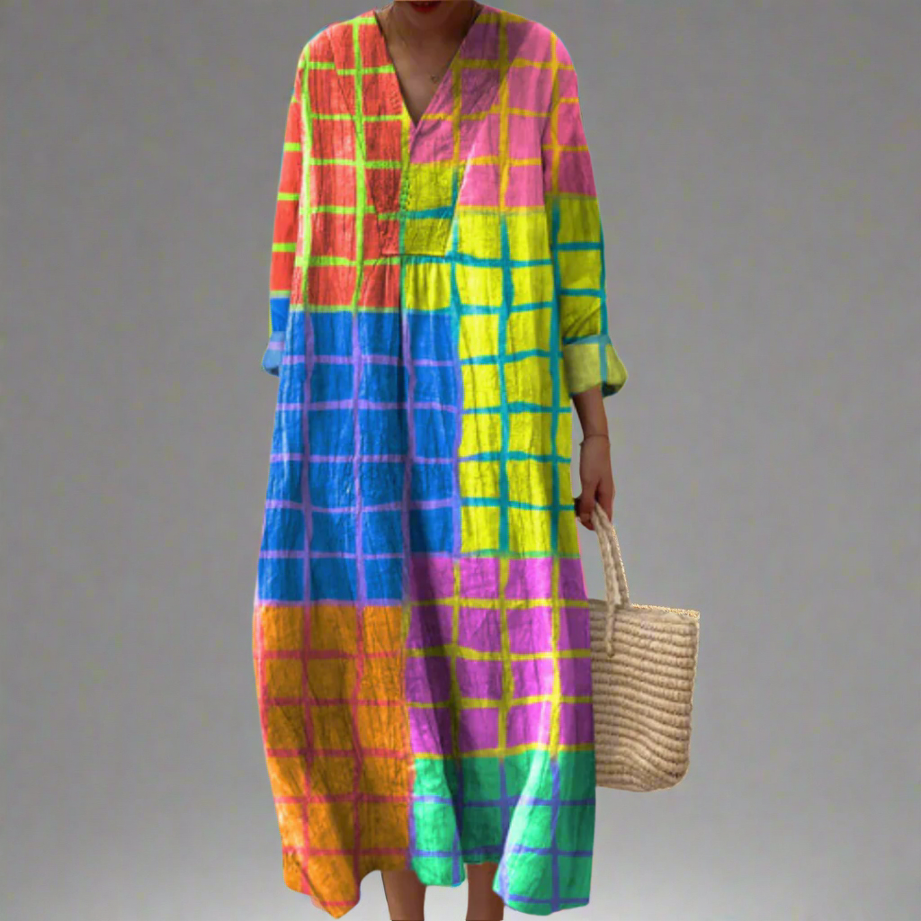 Charlene - Vestido geométrico elegante