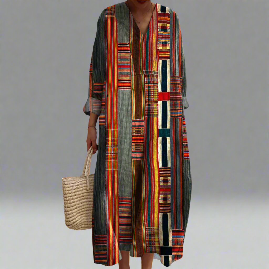 Faith - Vestido geométrico elegante