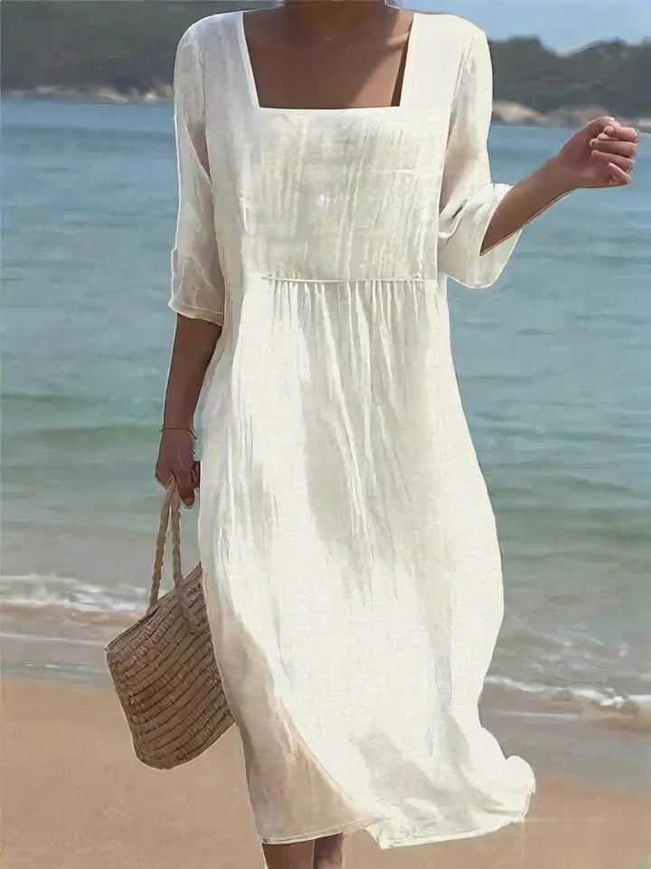 Lunelle – Vestido de Lino Casual