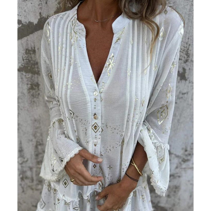 Marieke - Vestido elegante con mangas farol