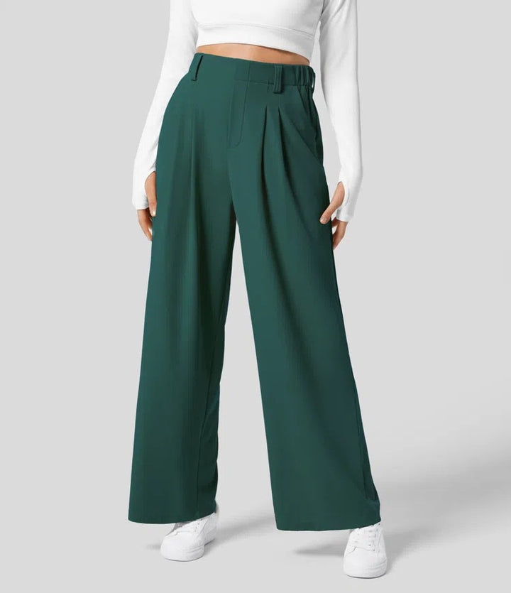 Paula - Pantalones de Pinzas Holgados