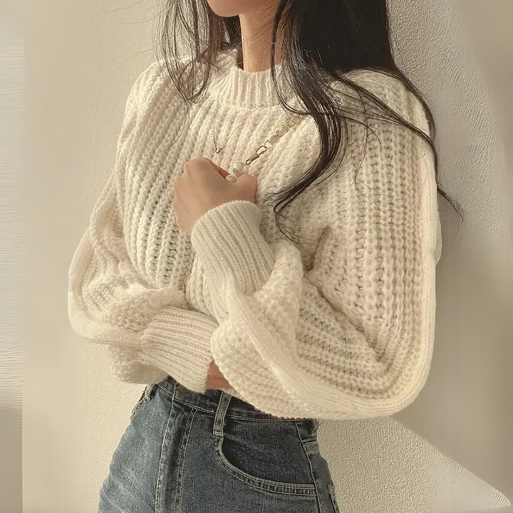 Cristina - Elegante Suéter de Manga Larga