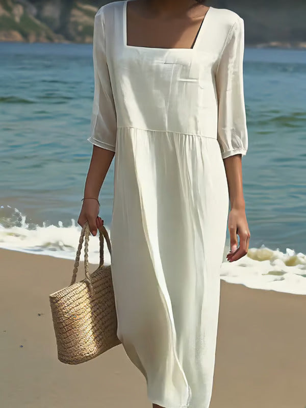 Lunelle – Vestido de Lino Casual