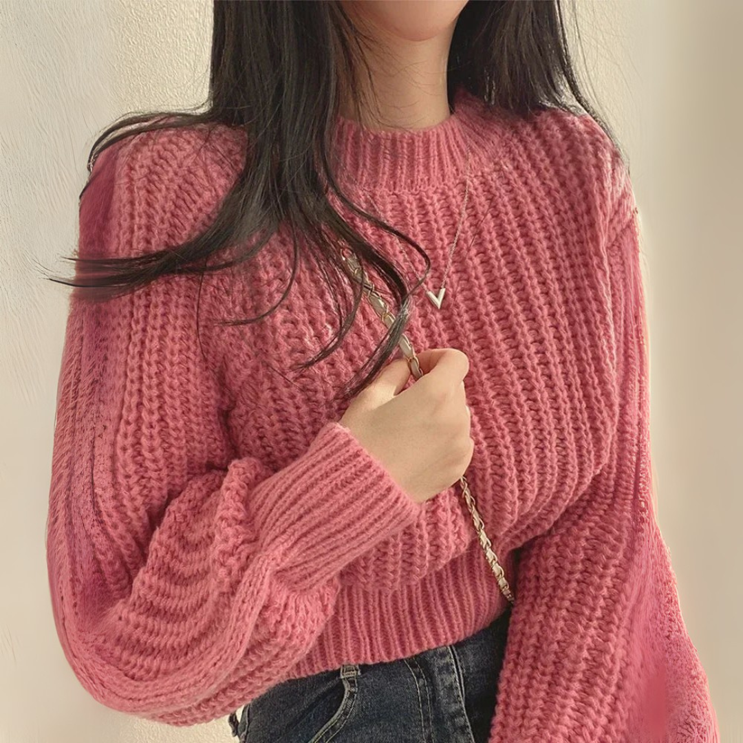 Cristina - Elegante Suéter de Manga Larga