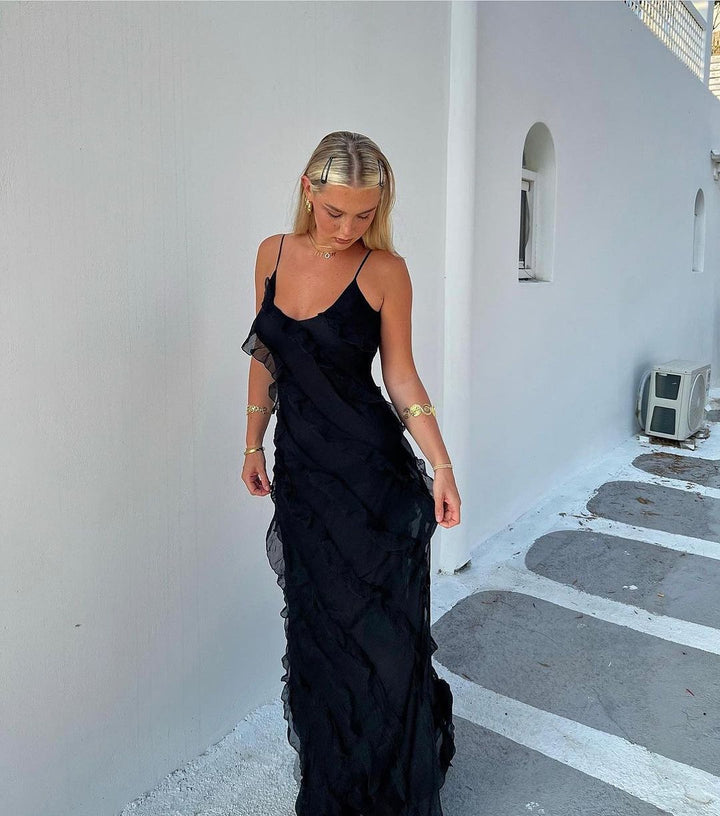 Zara - Vestido con volantes