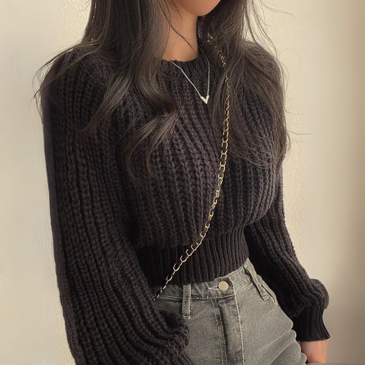 Cristina - Elegante Suéter de Manga Larga