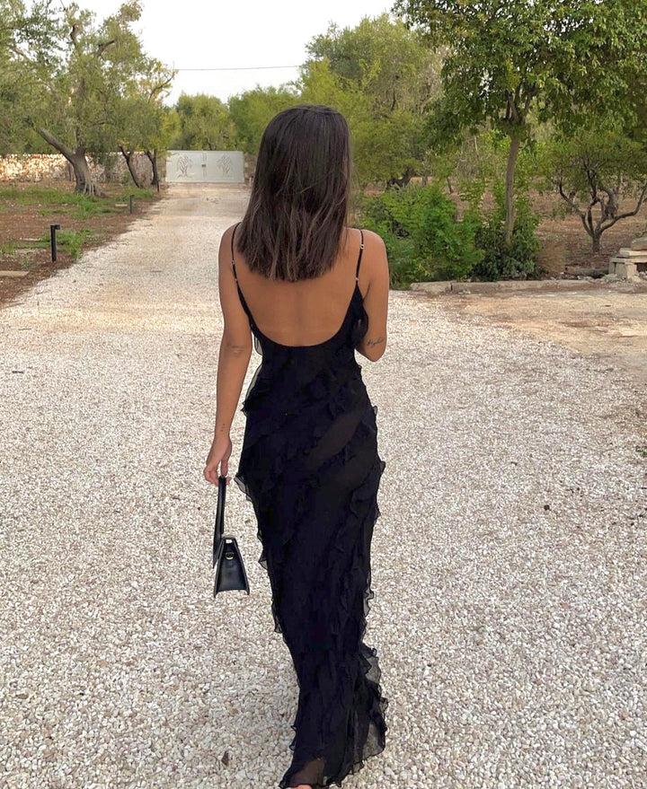 Zara - Vestido con volantes
