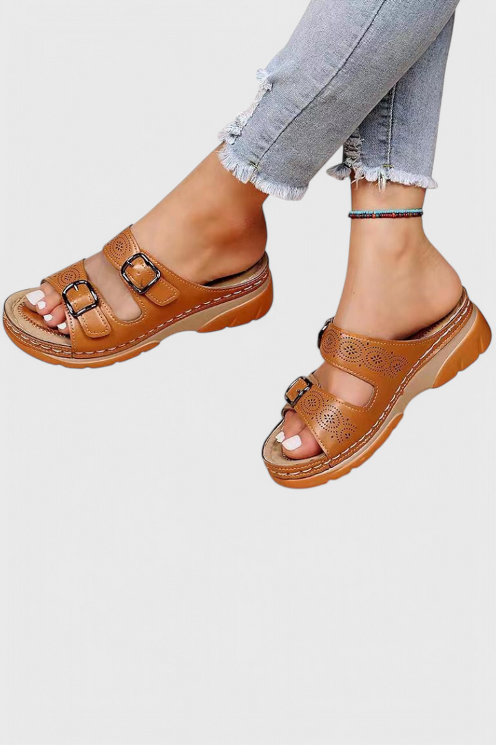 Tamsin - Sandalias de Cuero Ortopédicas