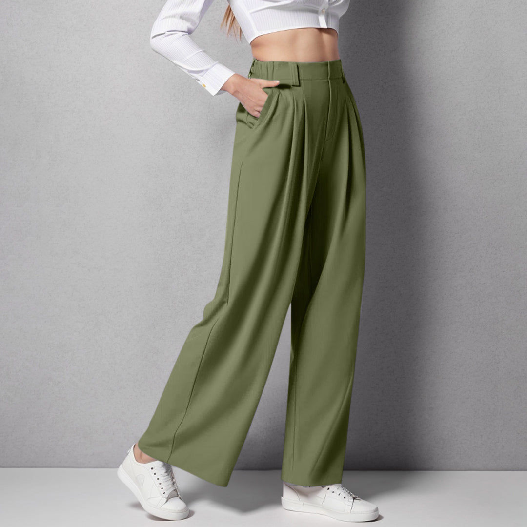 Paula - Pantalones de Pinzas Holgados