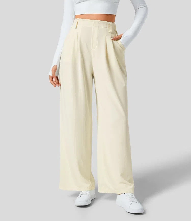 Paula - Pantalones de Pinzas Holgados