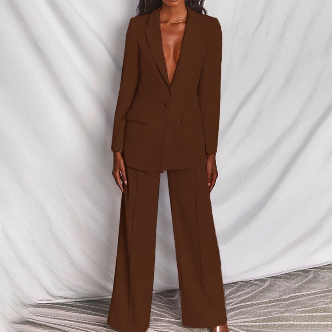 Adelina - Conjunto de dos Piezas con Blazer y Pantalón