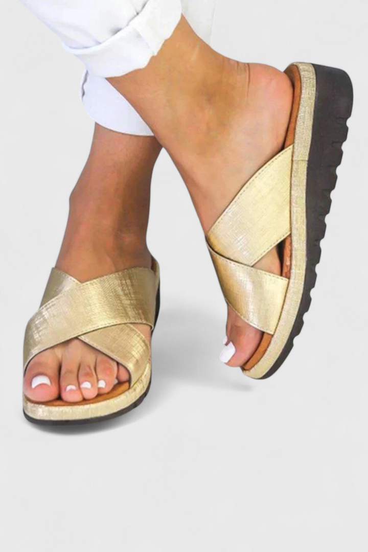 Annelym - Sandalias Ortopédicas con Cuña para Exterior