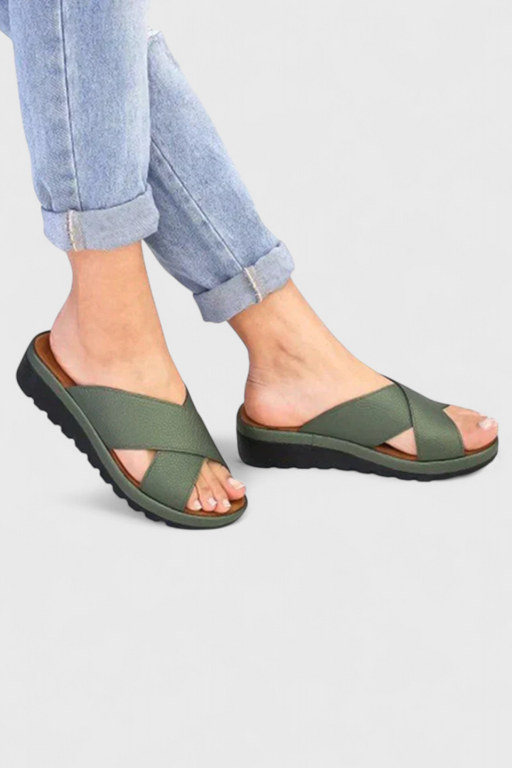 Annelym - Sandalias Ortopédicas con Cuña para Exterior