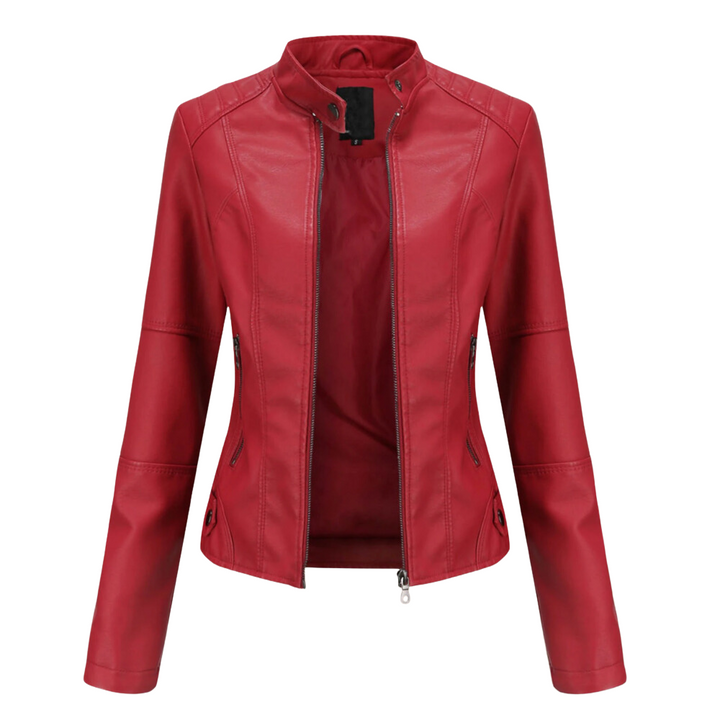 Violeta - Chaqueta de Cuero Elegante para Mujeres