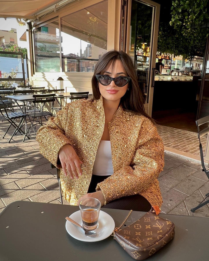Alma - Chaqueta Bordada de Lentejuelas