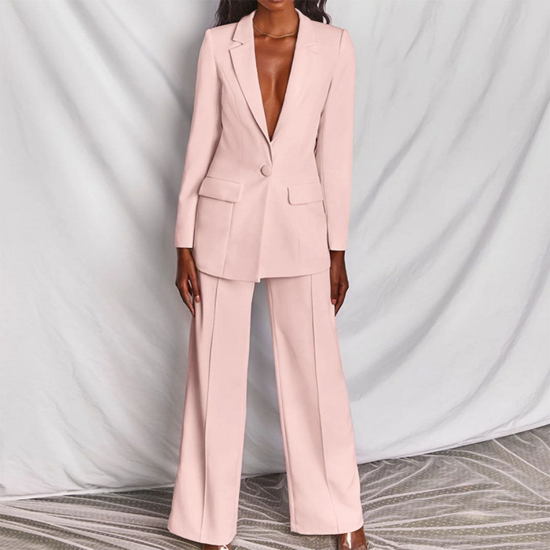 Adelina - Conjunto de dos Piezas con Blazer y Pantalón