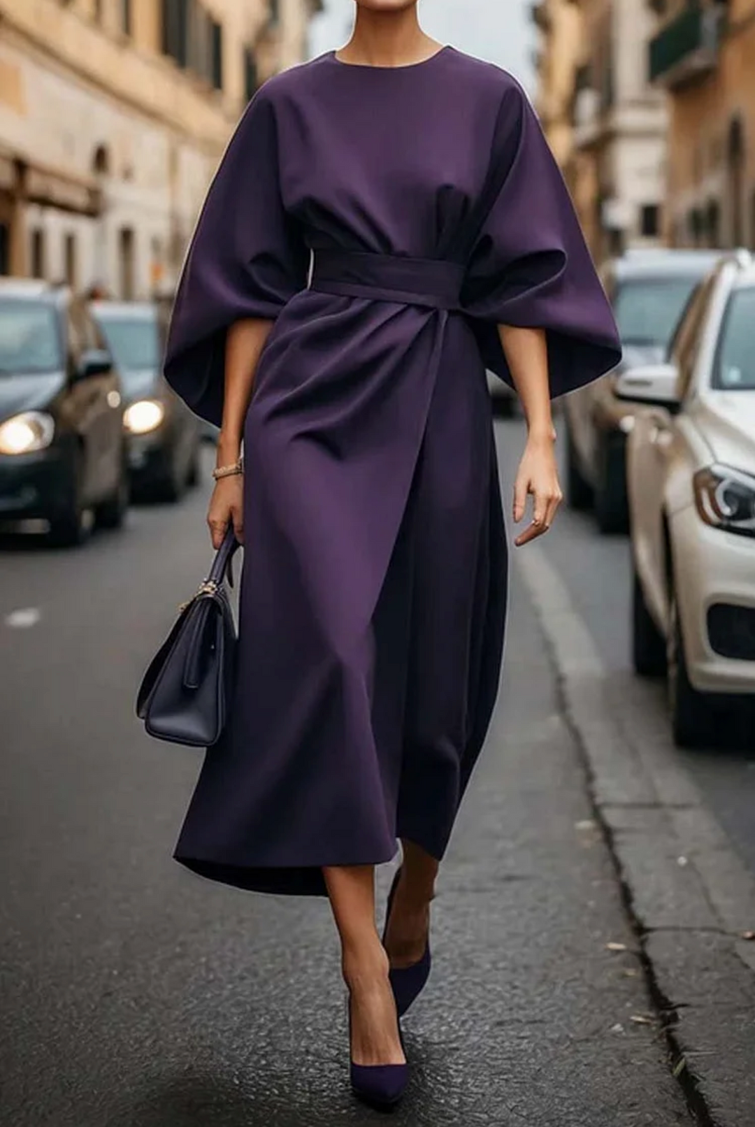 Louise - Vestido elegante con mangas amplias