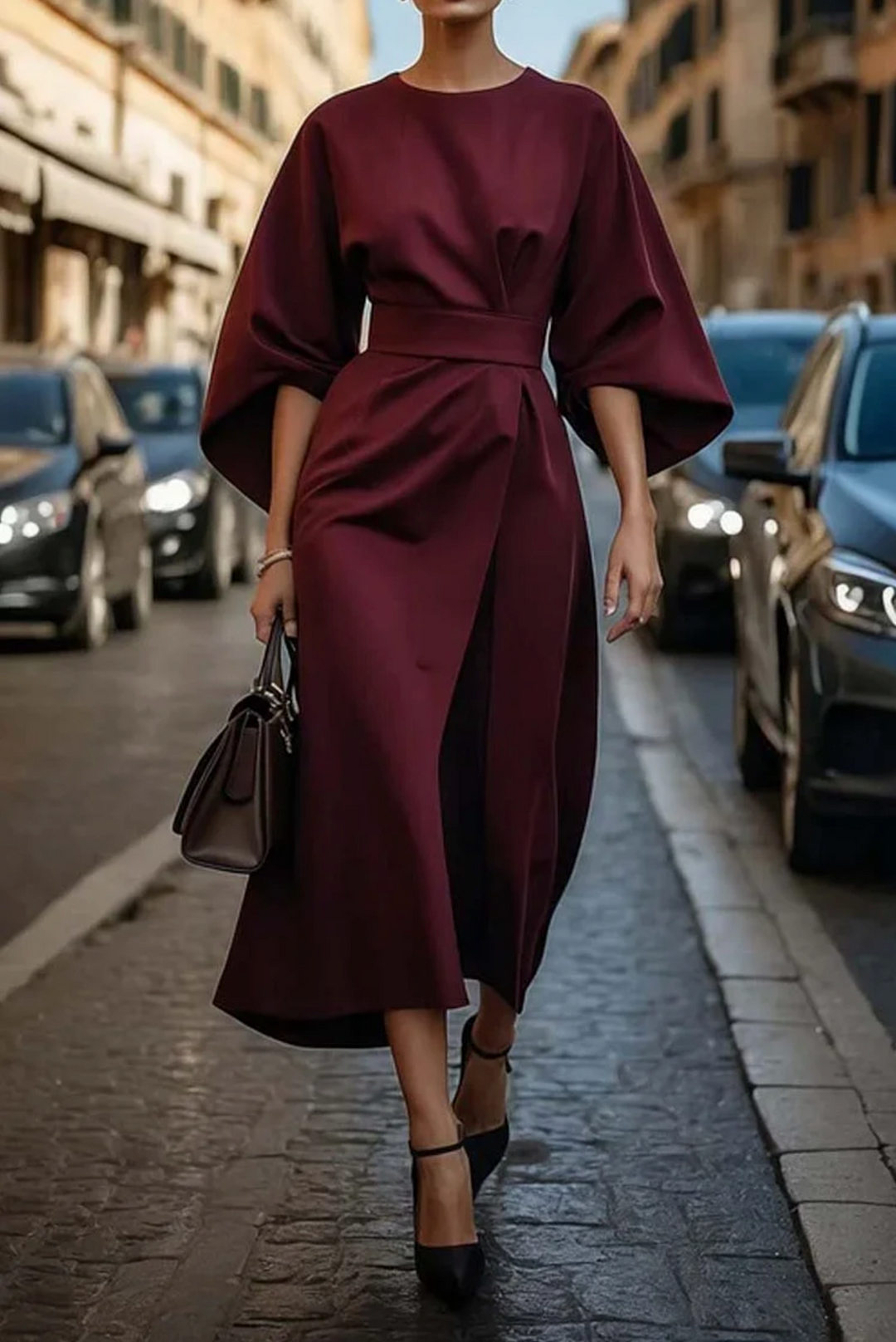 Louise - Vestido elegante con mangas amplias