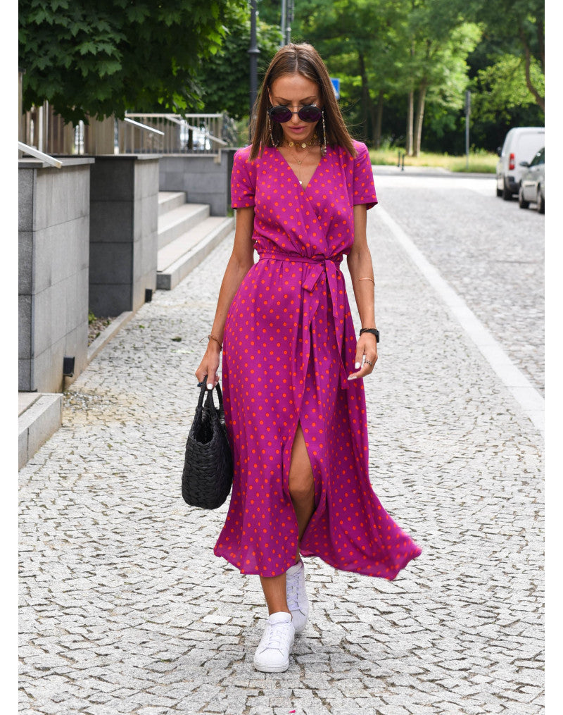 Alina - Vestido Midi Floral Envolvente