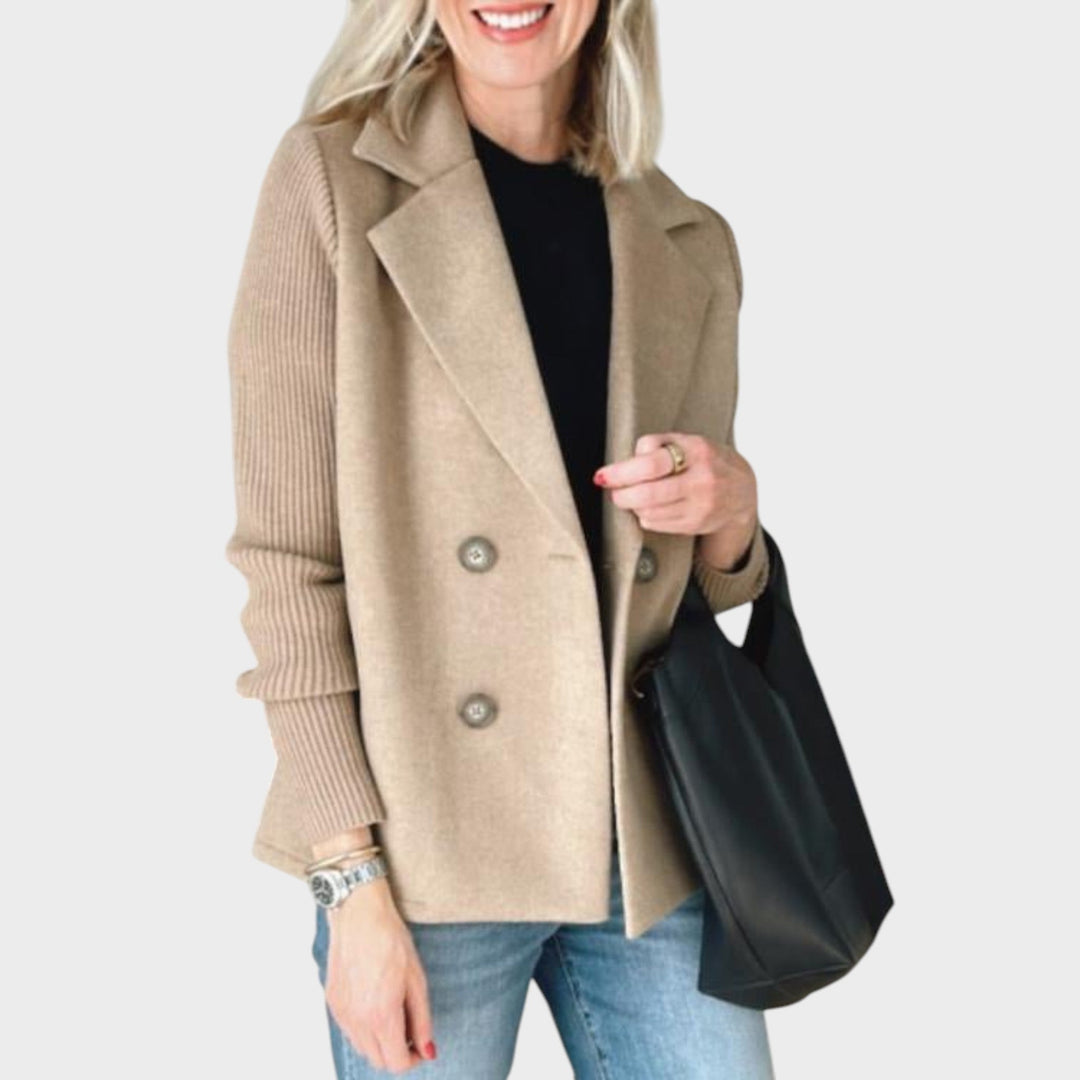 Amora - Elegante Chaqueta Con Mangas de Punto