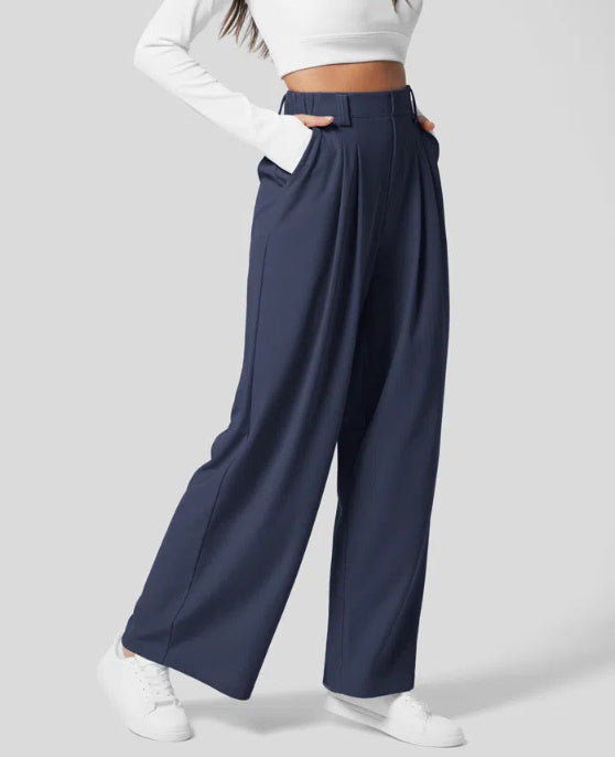 Paula - Pantalones de Pinzas Holgados