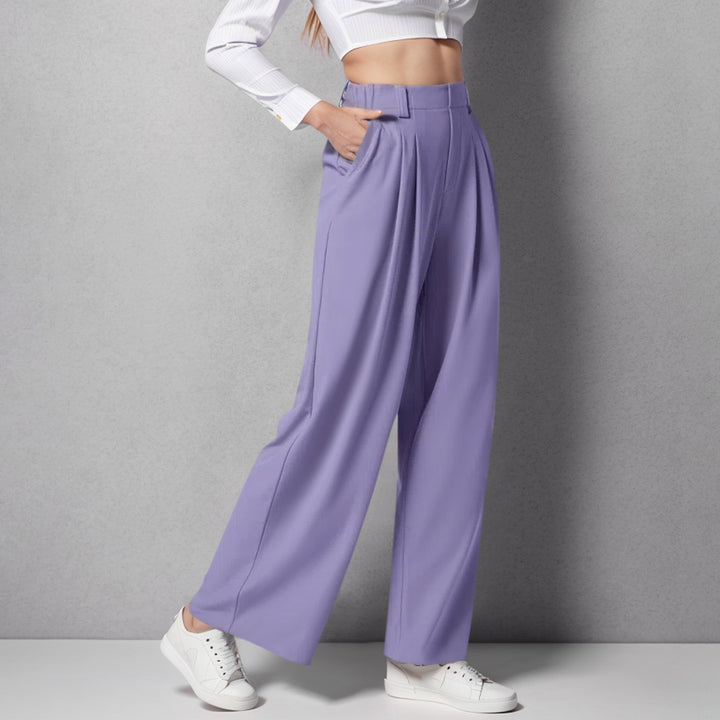 Paula - Pantalones de Pinzas Holgados