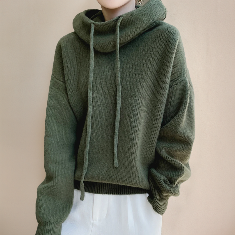 Selena - Sudadera de Punto con Capucha