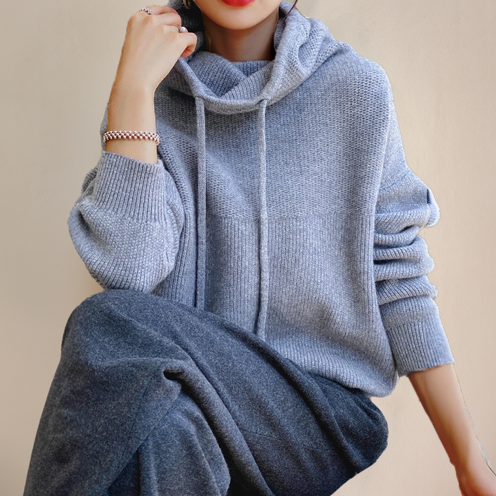 Selena - Sudadera de Punto con Capucha