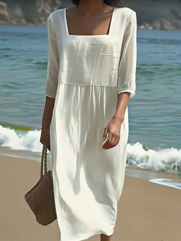 Lunelle – Vestido de Lino Casual