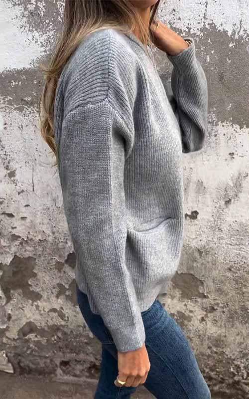 Claribel - Chaqueta de Punto con Cremallera de Algodón