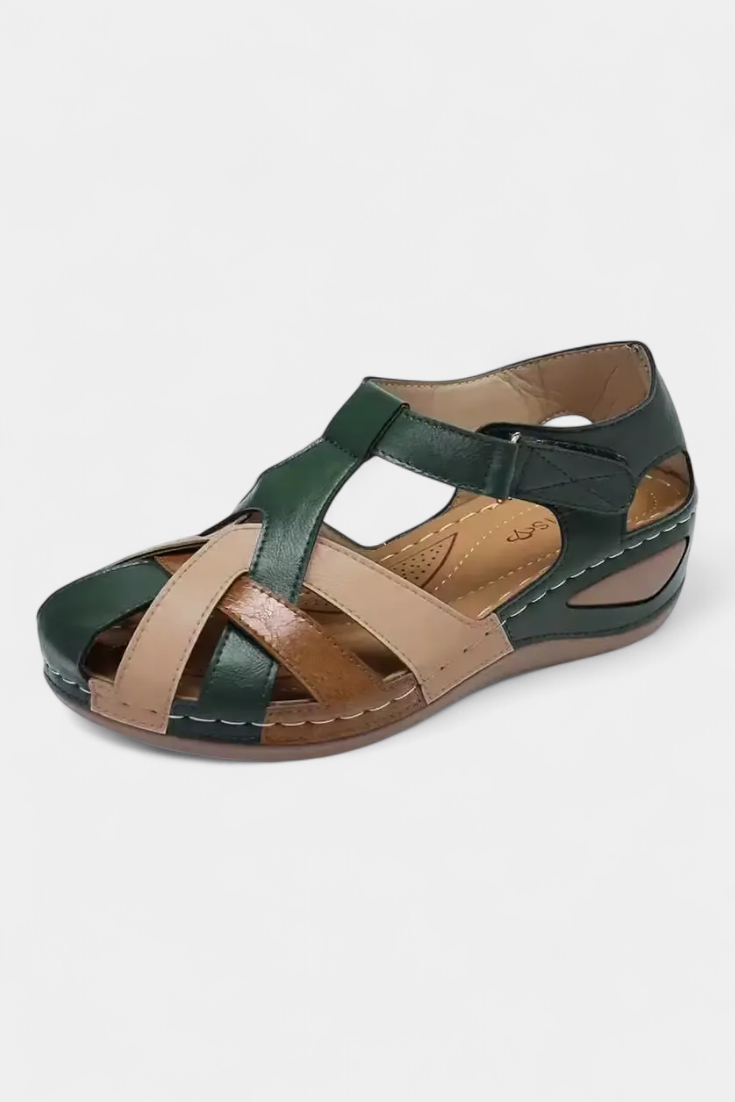 Alphie - Sandalias Ortopédicas Vintage de Confort Diario