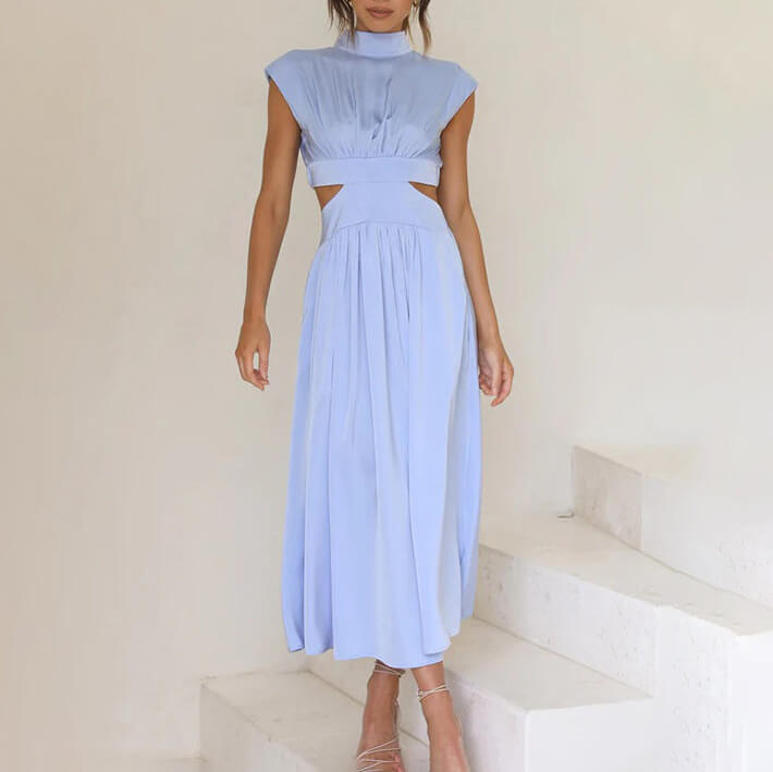 Emilia - Elegante Vestido de Escote Alto