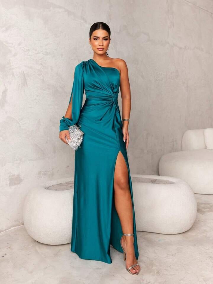 Vitoria - Elegante Vestido con Abertura